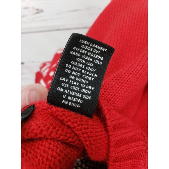 ND new directions Christmas Holiday Ugly Women's small‎ Sweater Reindeer Red - Picture 2 of 10